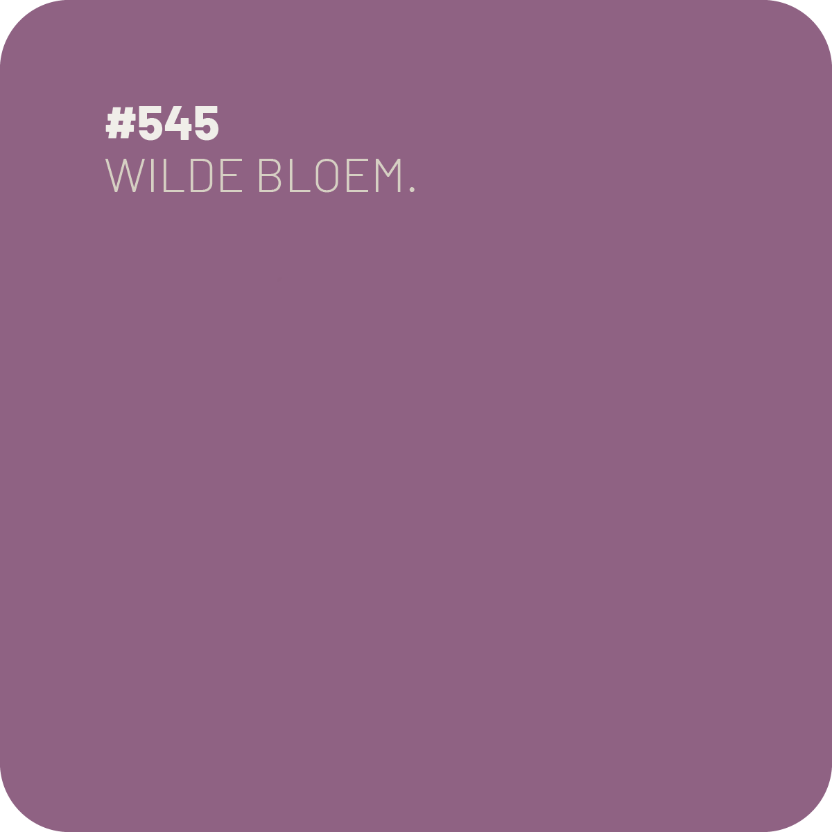 Kleurstaal 545 Wilde Bloem