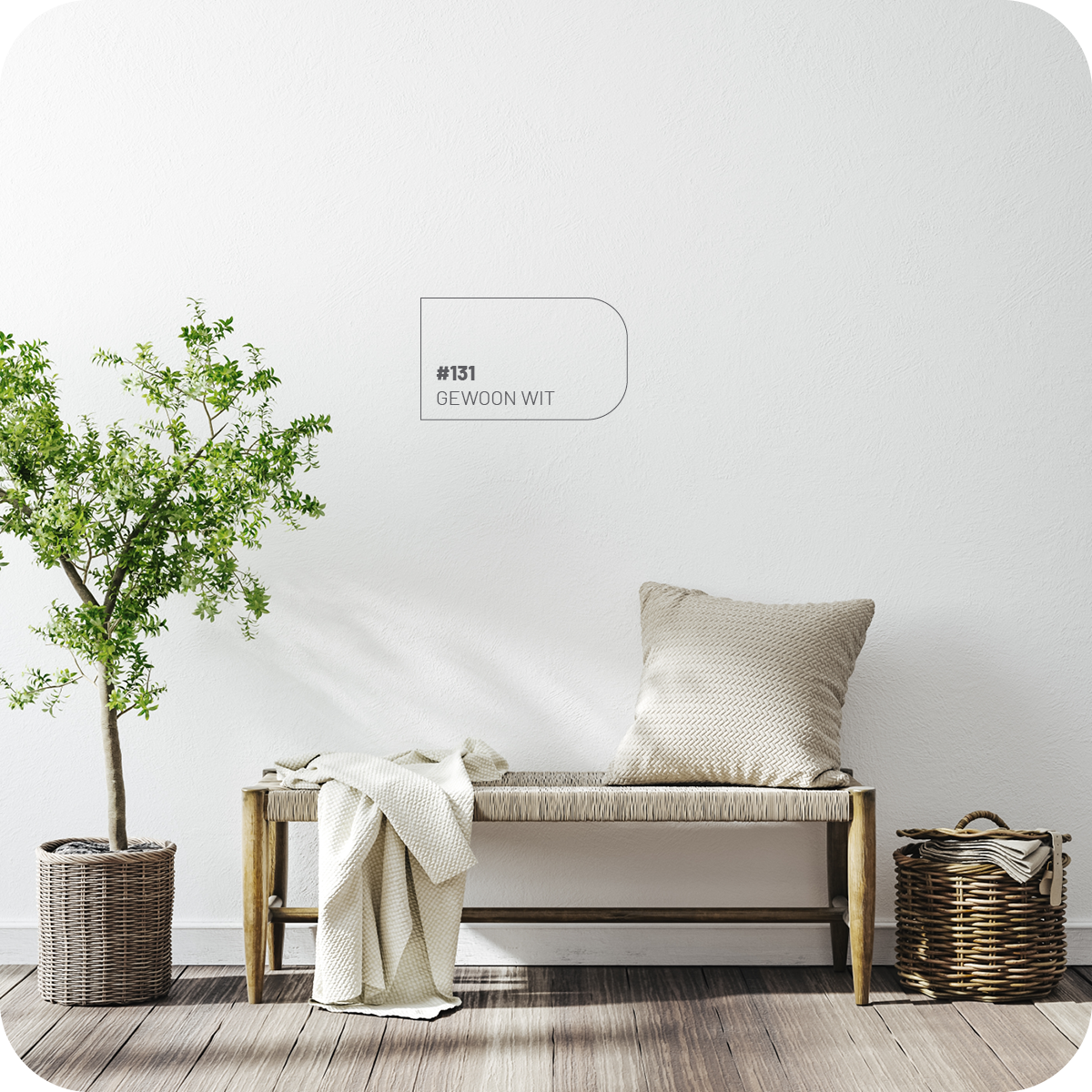 Muurverf Buiten Mat 131 Gewoon Wit