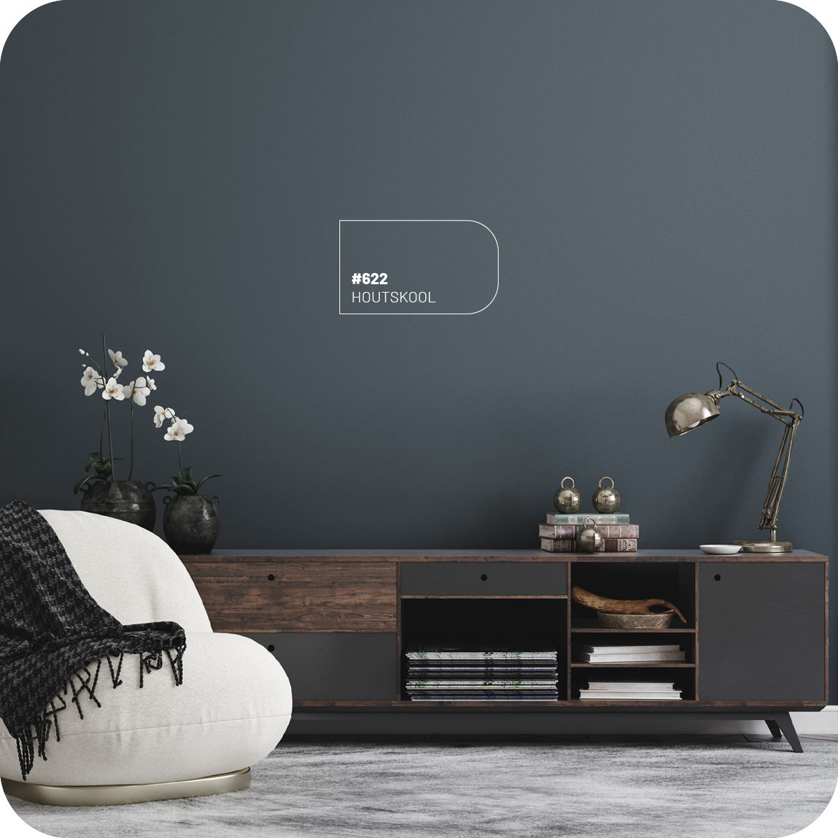 Muurverf Gewoon Goed Mat 622 Houtskool