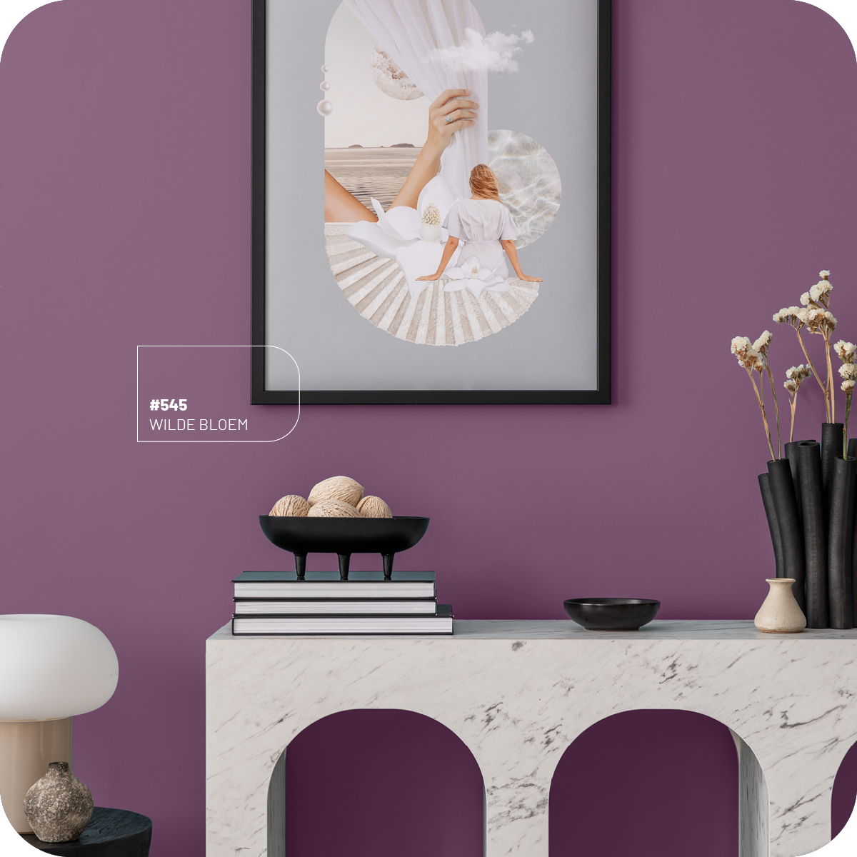 Kleurstaal 545 Wilde Bloem